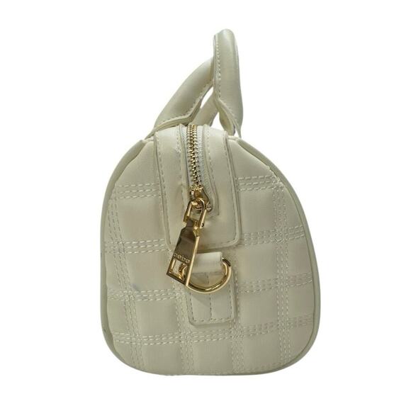 Bebe Maia White Quilted Crossbody Hand Bag - Picture 9 of 13